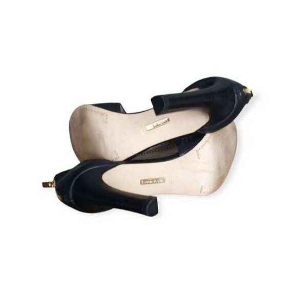 LOUISE ET CIE OLIVIA 2 BLACK BOOTIE HEEL SZ.10 EUC. - Picture 7 of 9